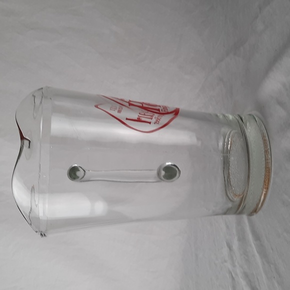 SOLD RARE Vintage Glass Pearl Fine Lager Beer Pitcher - Picture 5 of 6